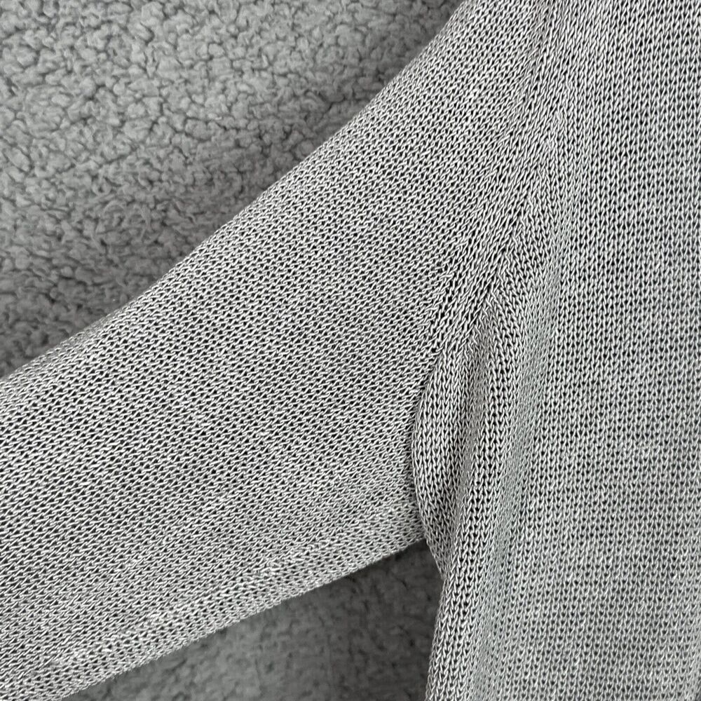 J McLaughlin Cardigan Sweater Womens Sz Large L Gray Open Front Lagenlook Knit - Picture 5 of 15
